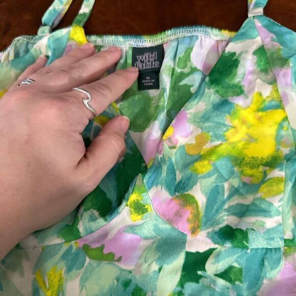 Wild Fable Lime Floral Tart Tank Top NWT Size Small - Picture 13 of 15